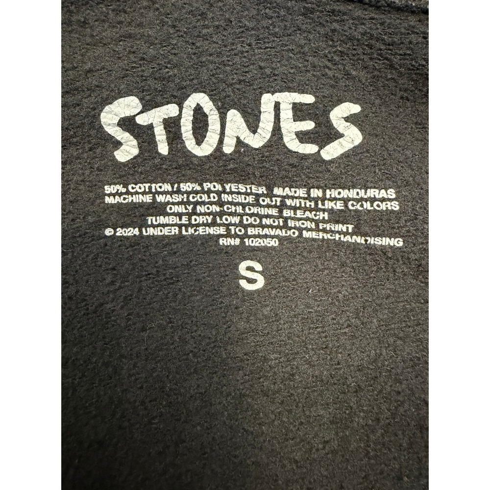 Rolling Stones Hackney Diamonds Tour 2024 Zip Up Hoodie Black Rock Band S - Picture 3 of 8